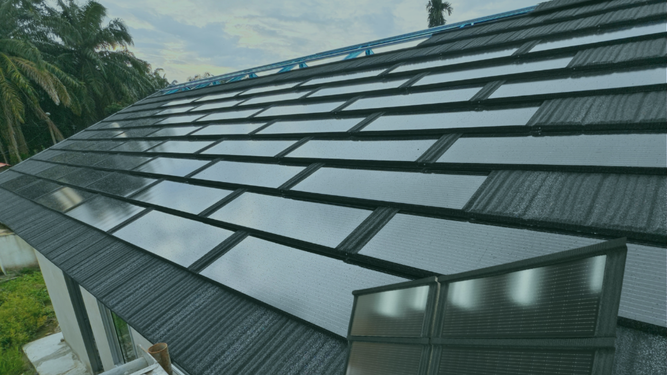 Heliu solar roof tiles background